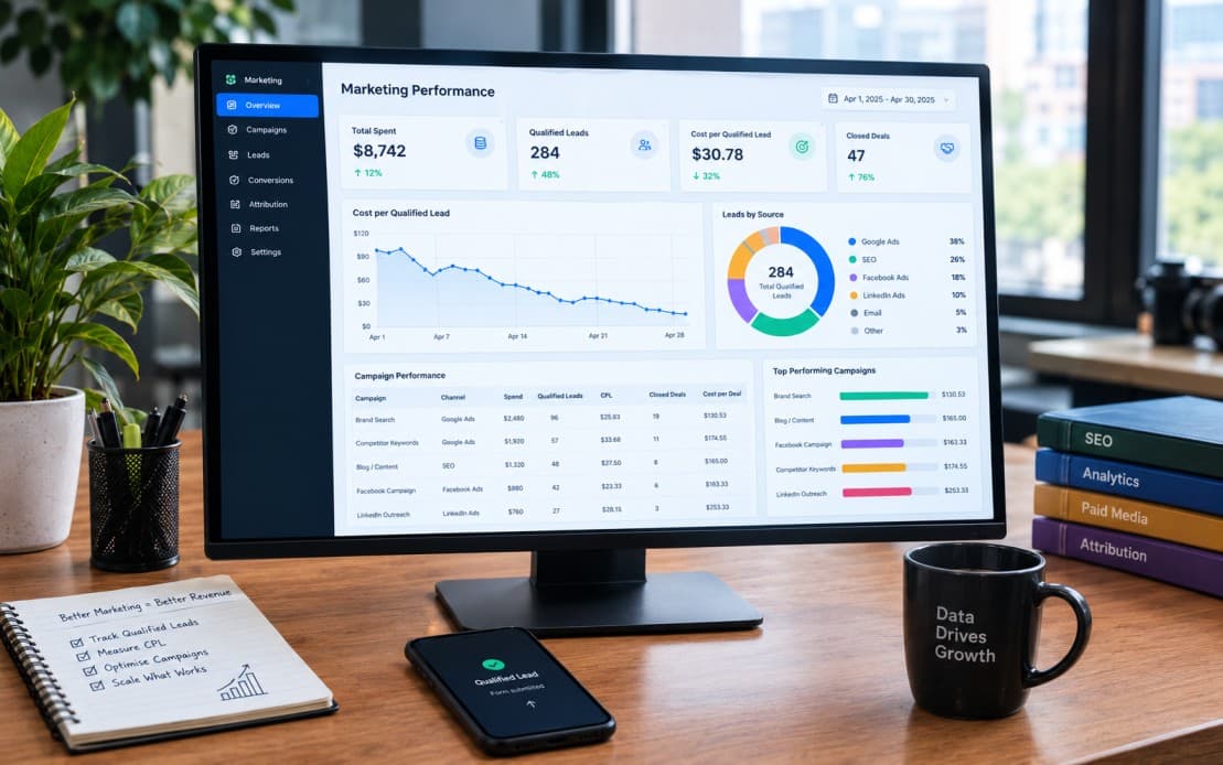 Stop measuring impressions. Measure cost per qualified lead.