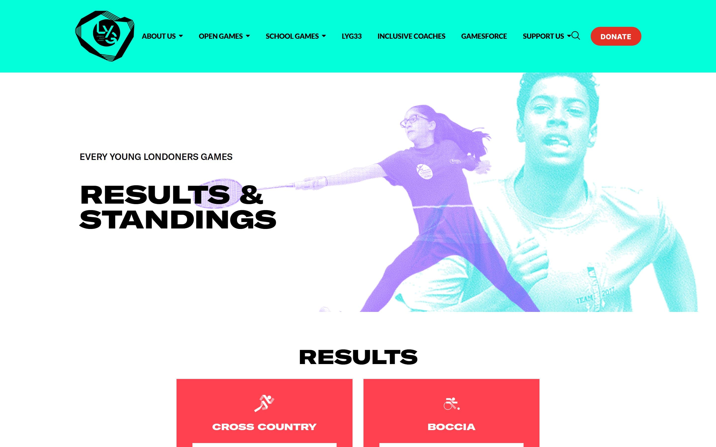 Open Games — borough competition across 27 sports