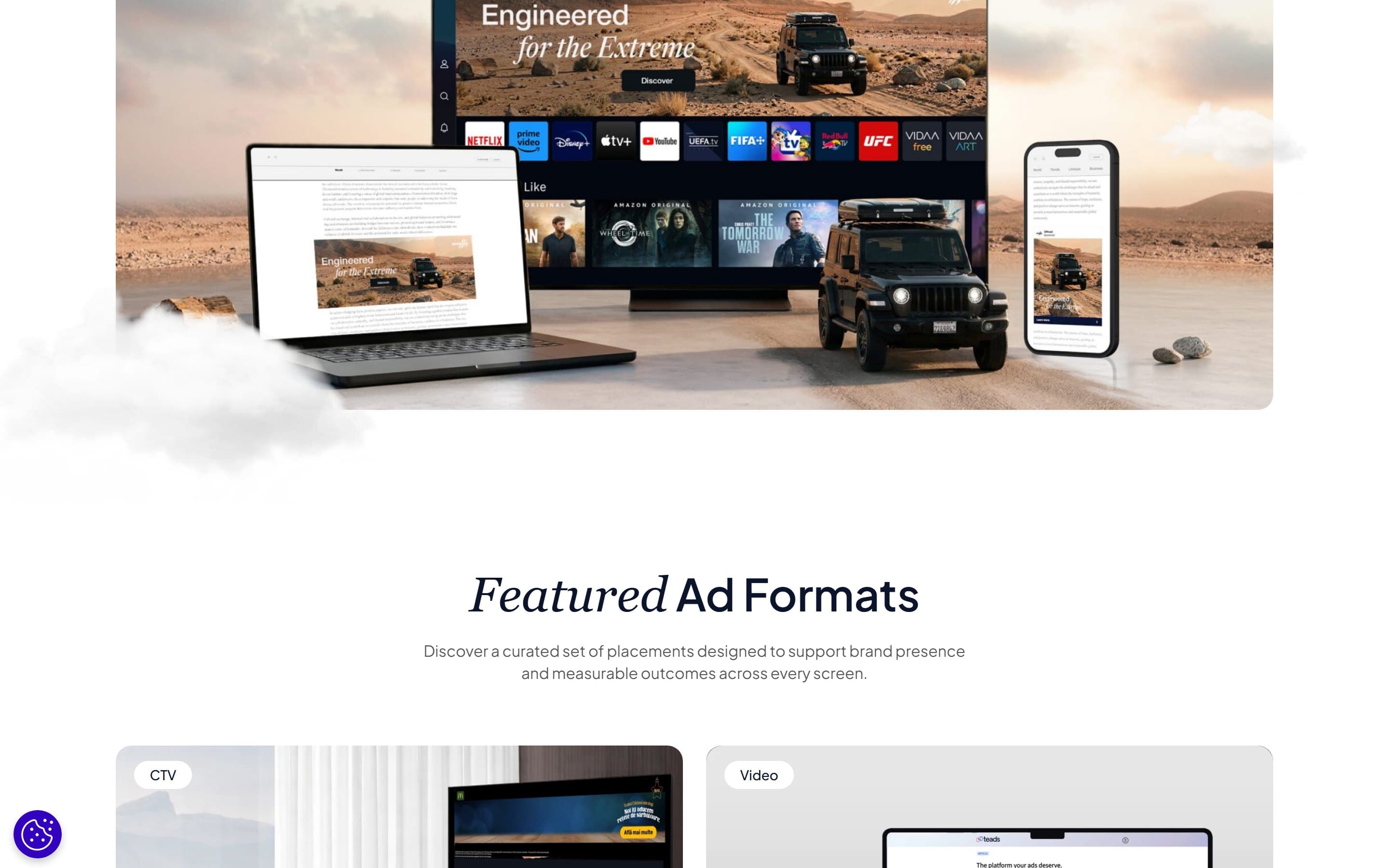 Ad format library