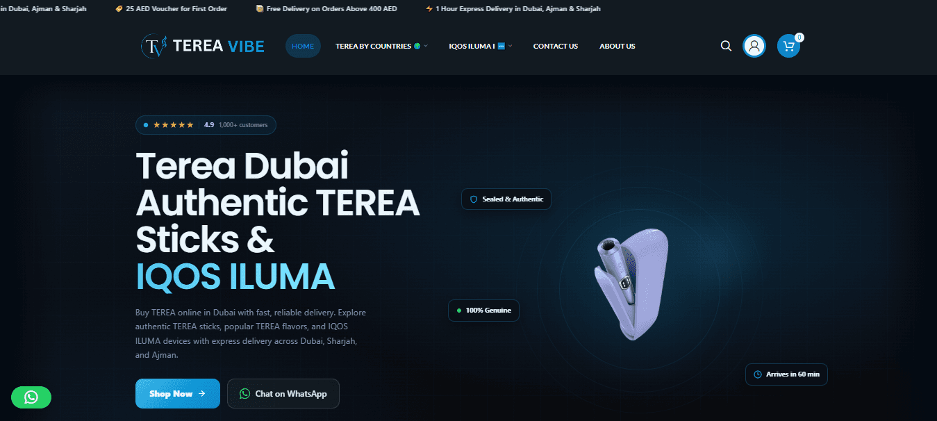 Terea Vibe — Express Delivery Storefront