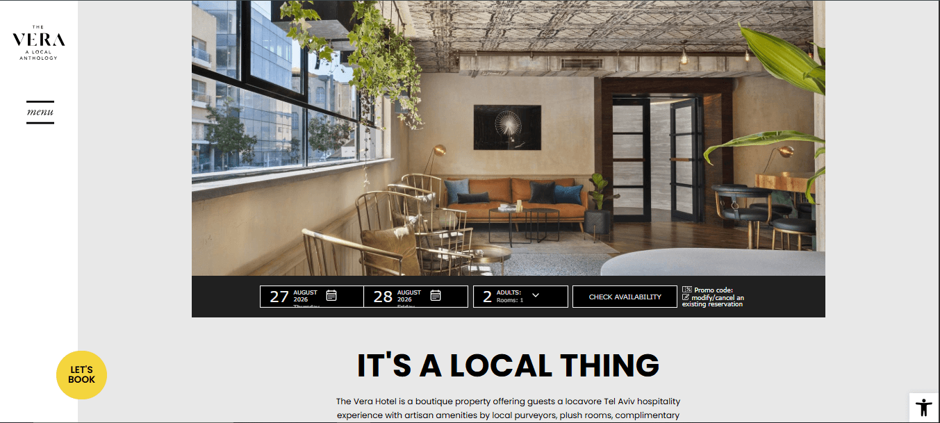 The Vera Hotel — Boutique Direct Booking