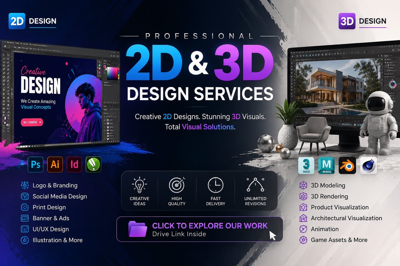 2d/3d design