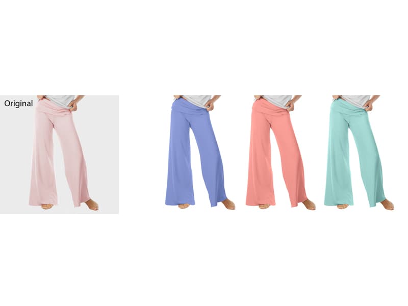 One sample photographed, three colourways published