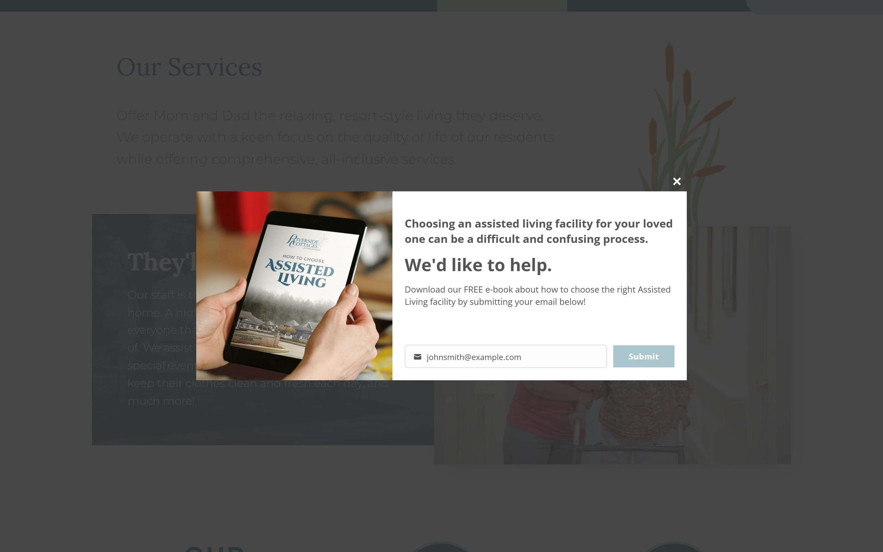 Care services, listed plainly