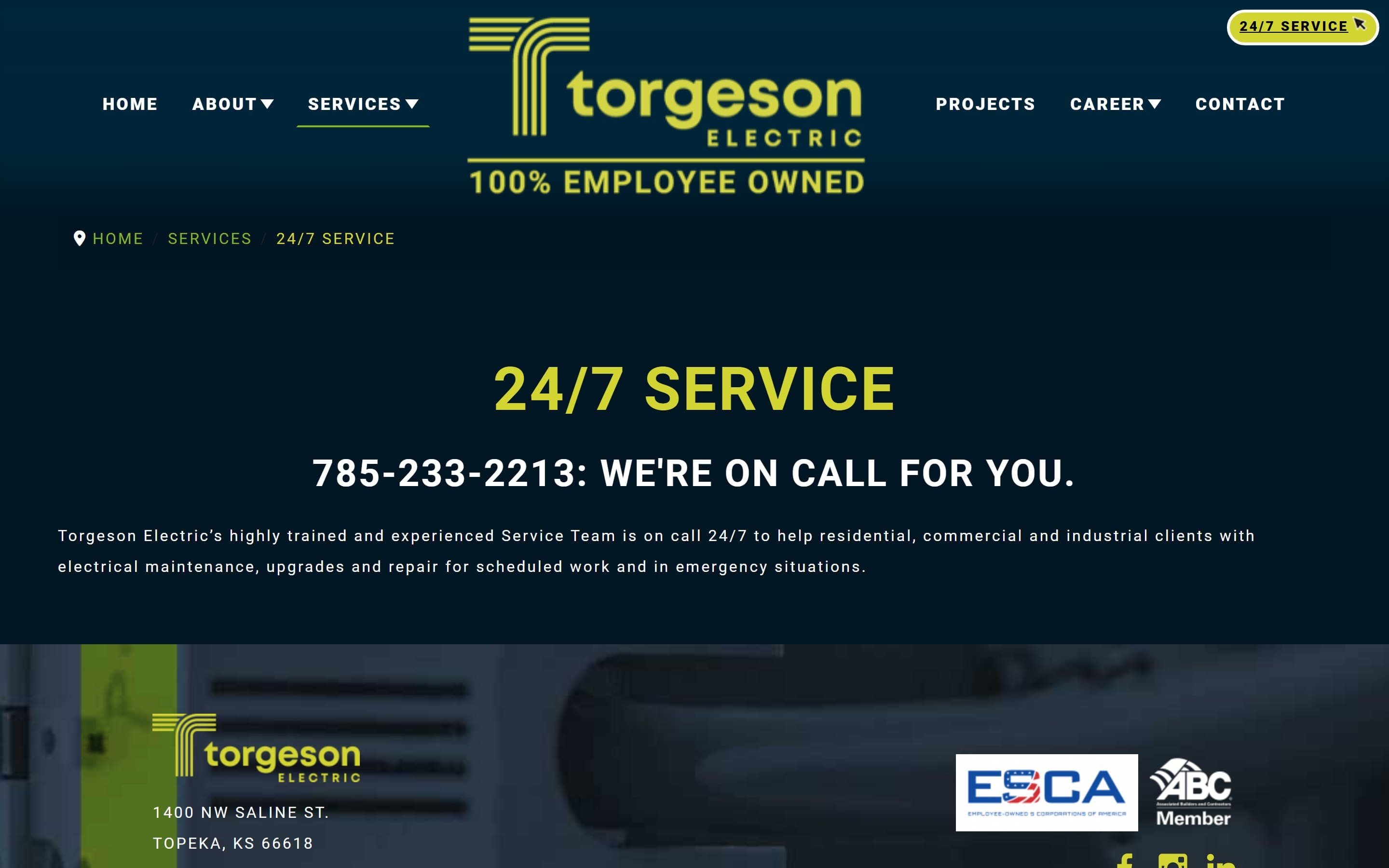 24/7 emergency service
